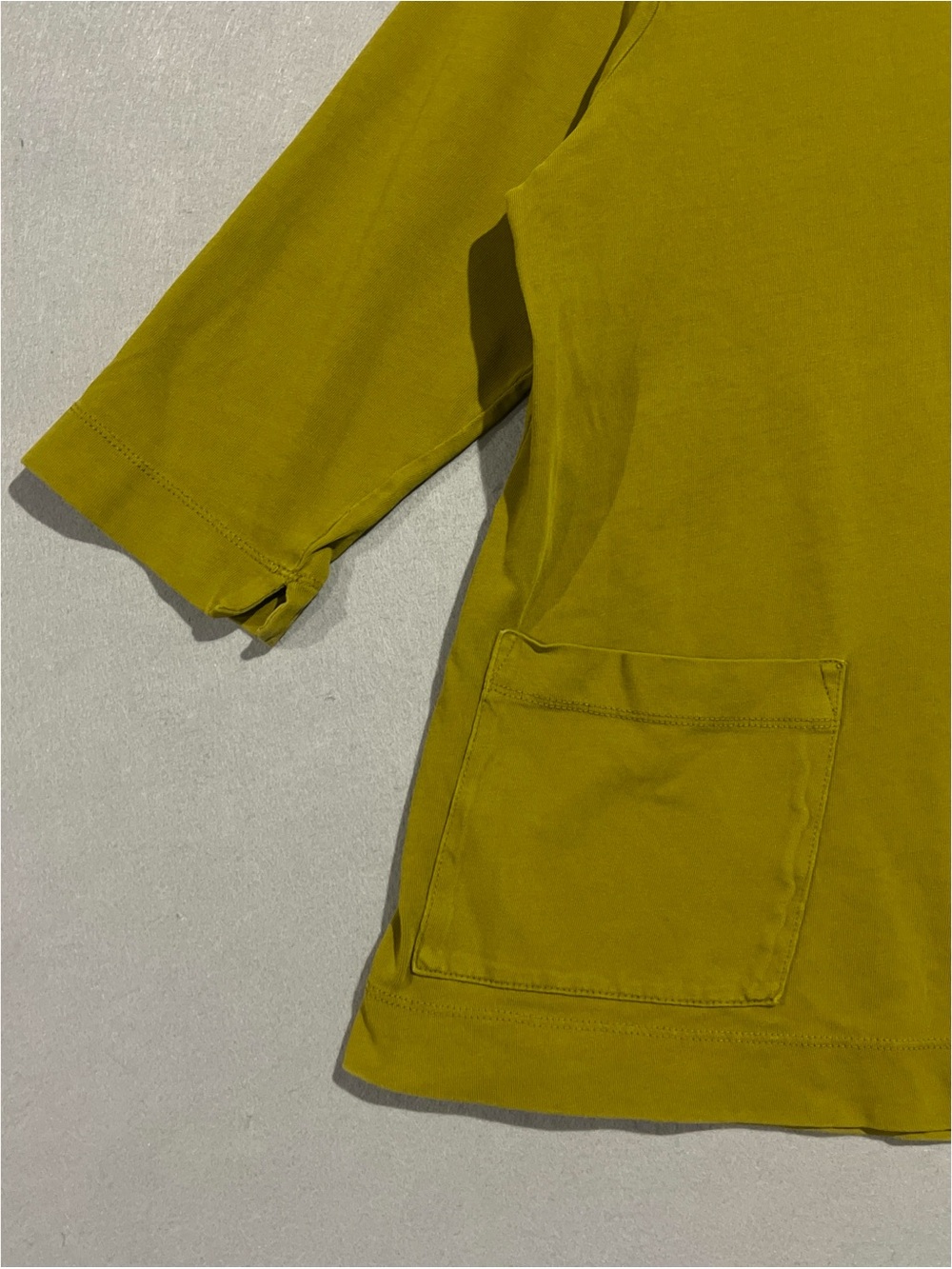 Gudrun Sjoden Top Women’s Medium Green Organic Cotton Pocket Lagenlook Boho - Picture 7 of 11